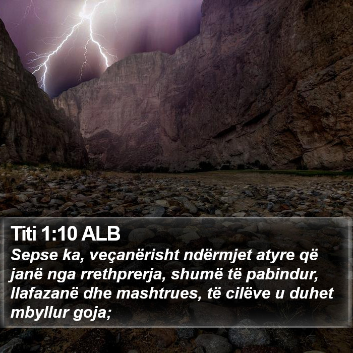 Titi 1:10 ALB Bible Study