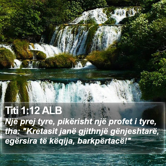 Titi 1:12 ALB Bible Study