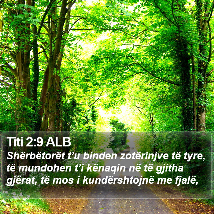 Titi 2:9 ALB Bible Study