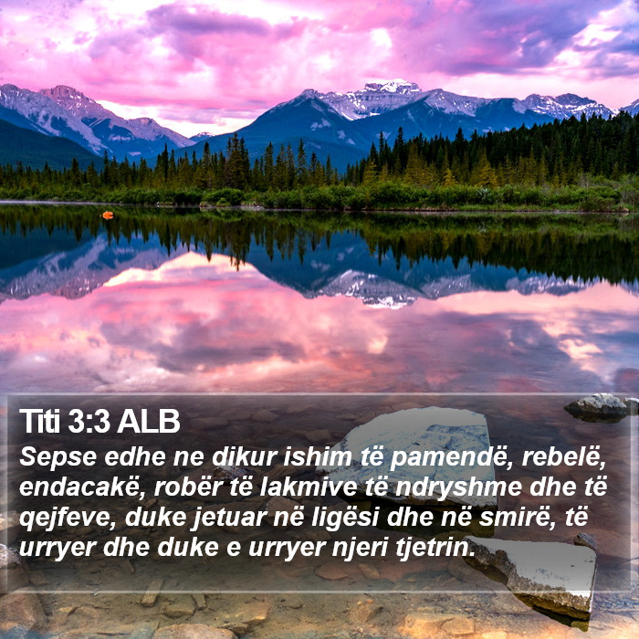 Titi 3:3 ALB Bible Study