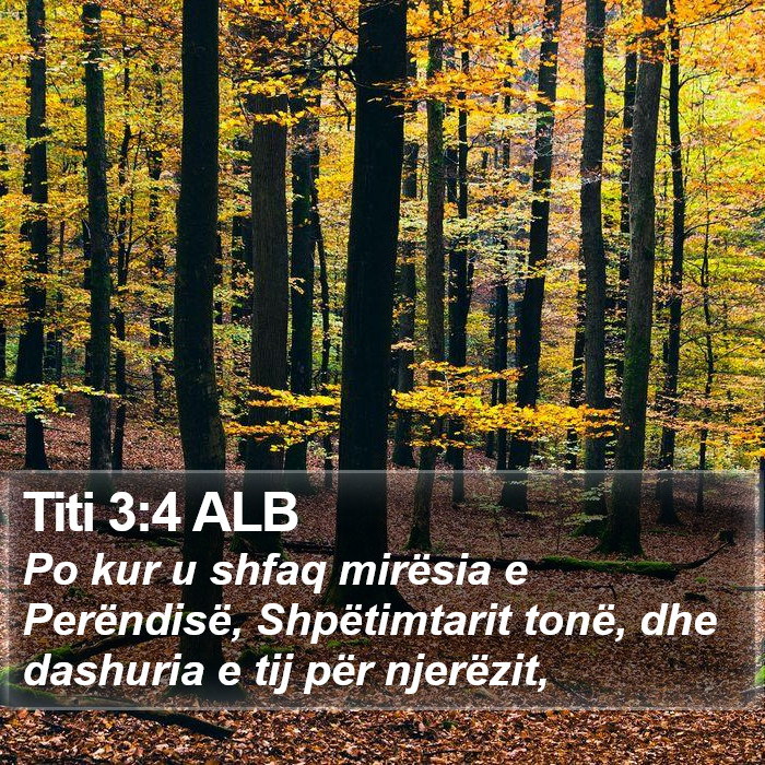 Titi 3:4 ALB Bible Study