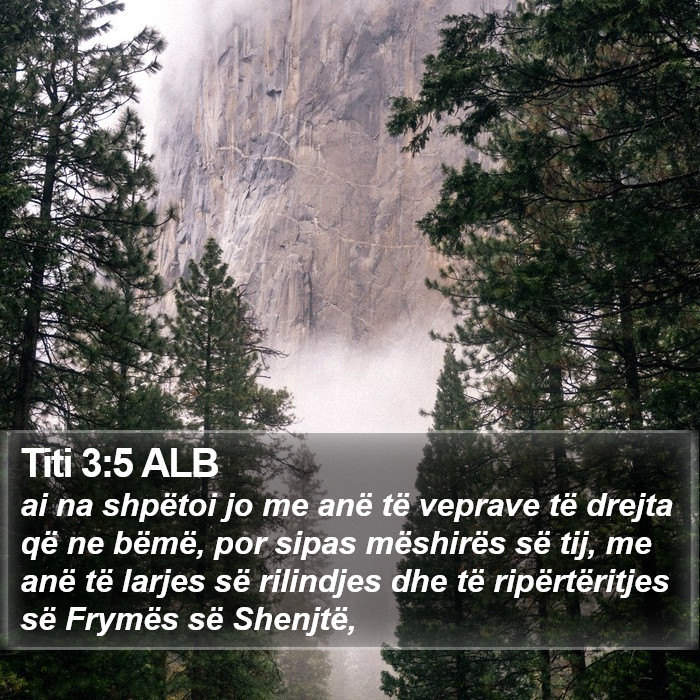 Titi 3:5 ALB Bible Study