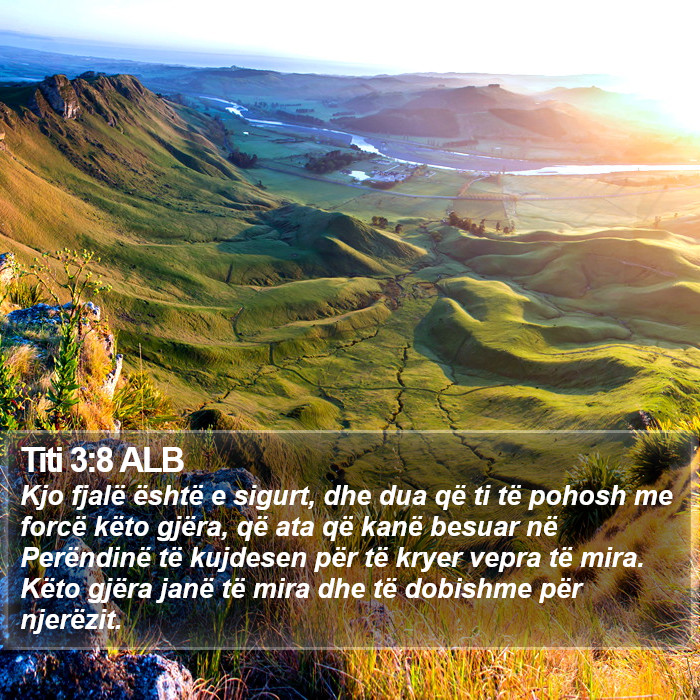 Titi 3:8 ALB Bible Study