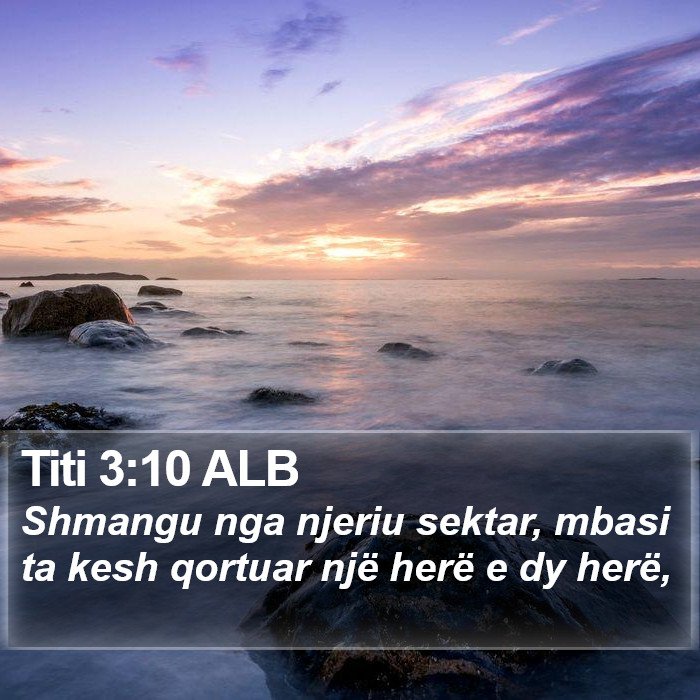 Titi 3:10 ALB Bible Study