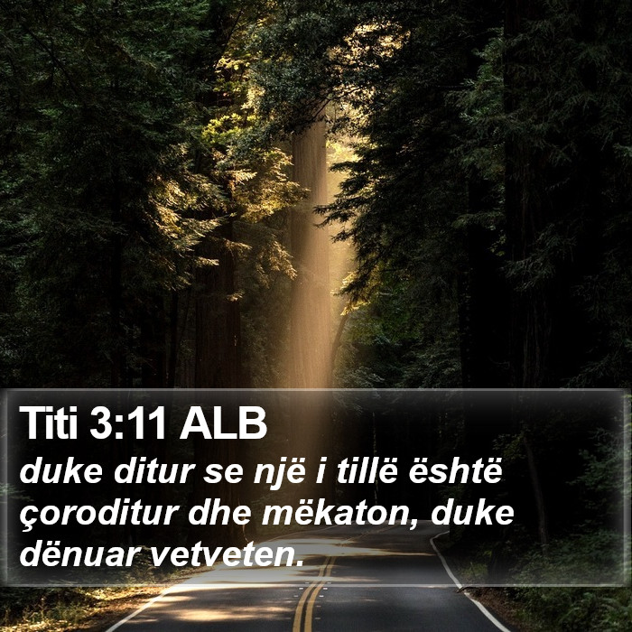 Titi 3:11 ALB Bible Study