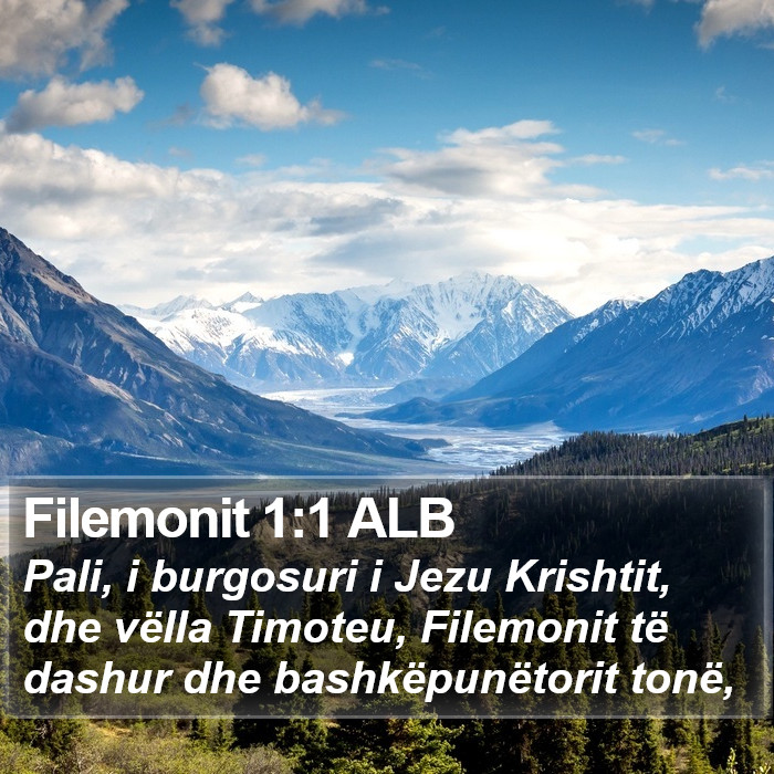 Filemonit 1:1 ALB Bible Study