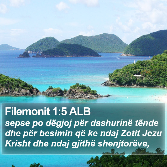 Filemonit 1:5 ALB Bible Study