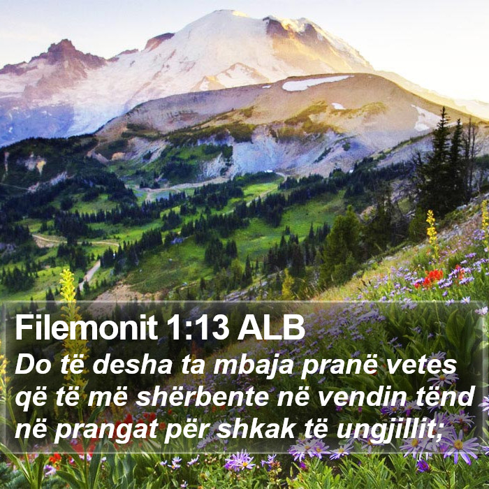 Filemonit 1:13 ALB Bible Study