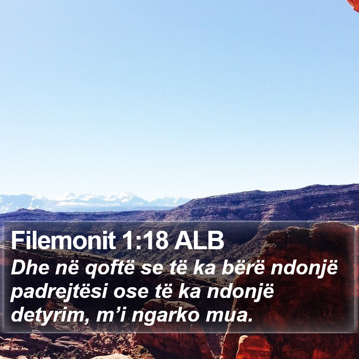 Filemonit 1:18 ALB Bible Study