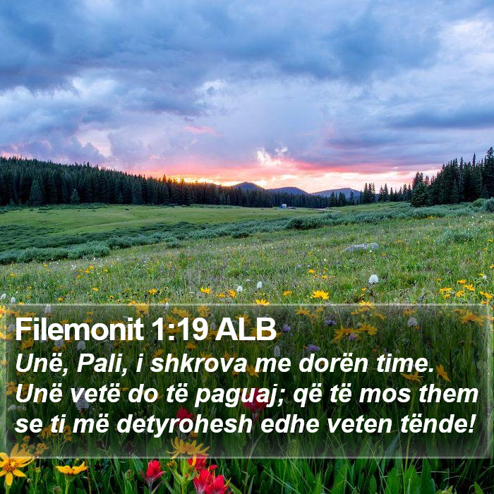 Filemonit 1:19 ALB Bible Study