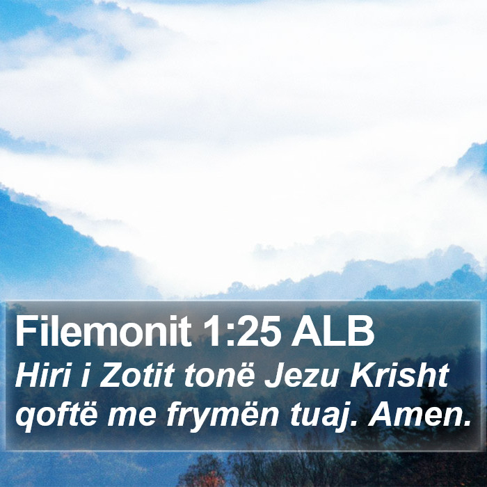 Filemonit 1:25 ALB Bible Study