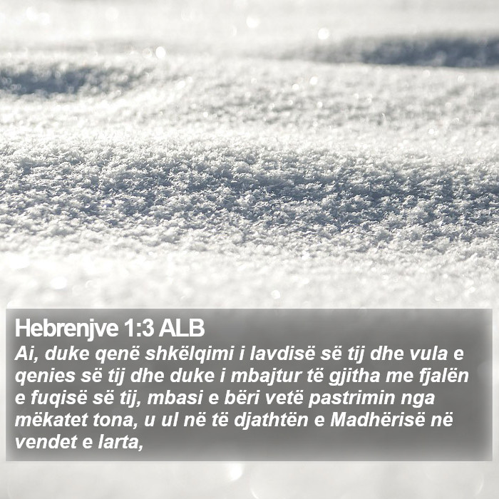 Hebrenjve 1:3 ALB Bible Study