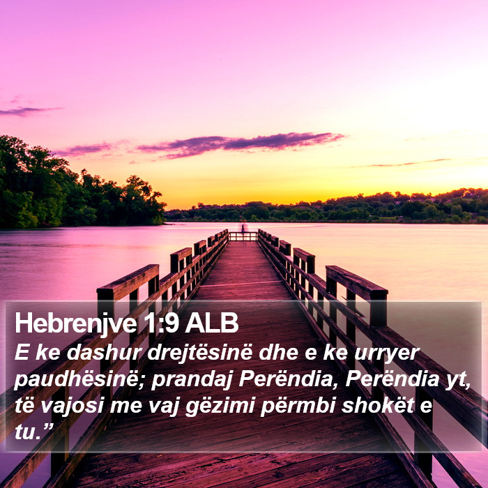 Hebrenjve 1:9 ALB Bible Study