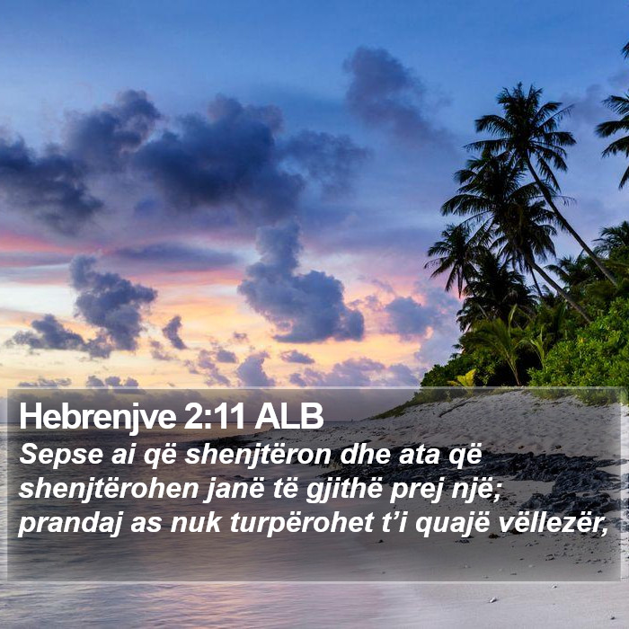 Hebrenjve 2:11 ALB Bible Study