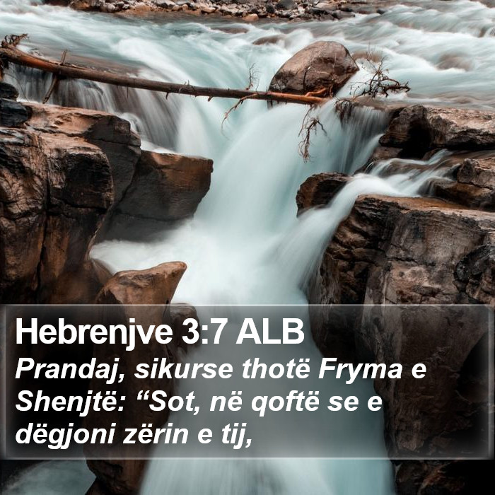 Hebrenjve 3:7 ALB Bible Study