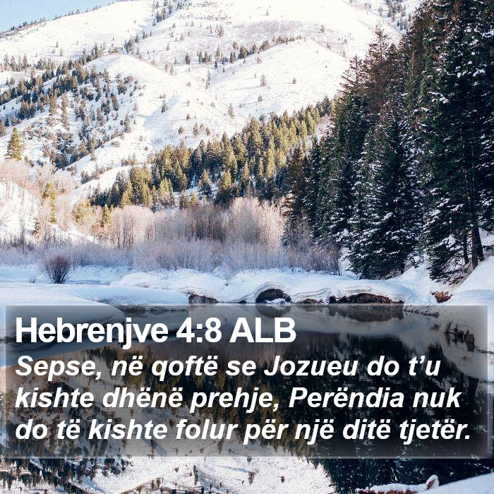 Hebrenjve 4:8 ALB Bible Study