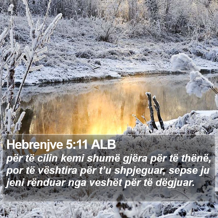 Hebrenjve 5:11 ALB Bible Study