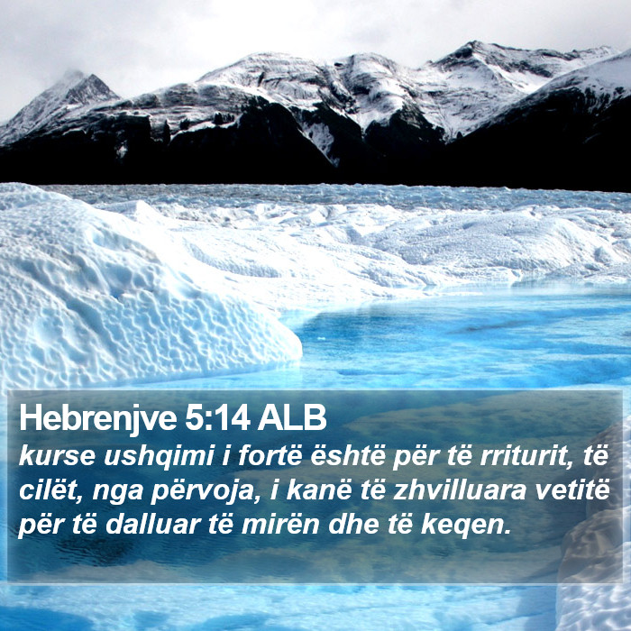 Hebrenjve 5:14 ALB Bible Study