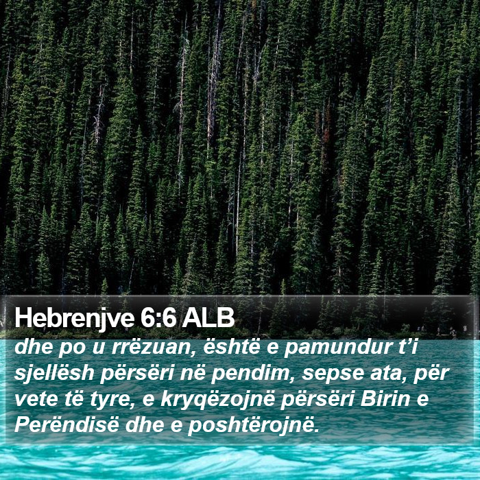 Hebrenjve 6:6 ALB Bible Study