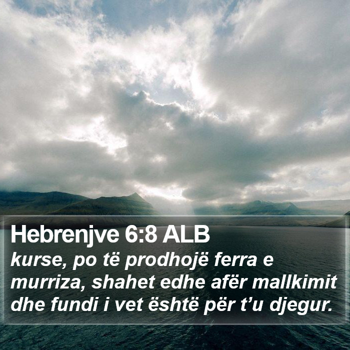 Hebrenjve 6:8 ALB Bible Study