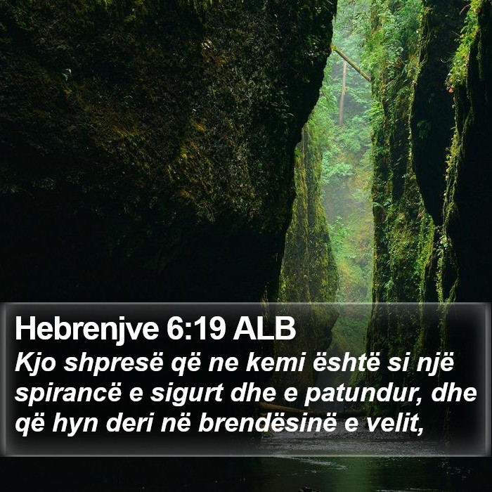 Hebrenjve 6:19 ALB Bible Study