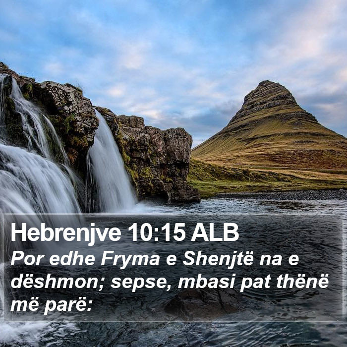 Hebrenjve 10:15 ALB Bible Study