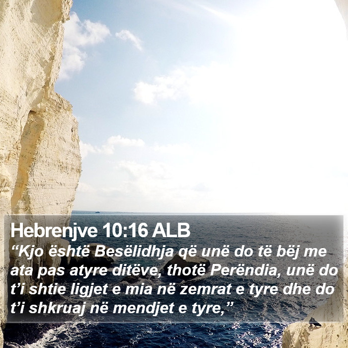 Hebrenjve 10:16 ALB Bible Study