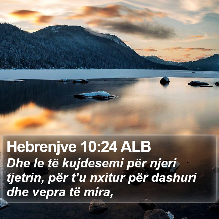 Hebrenjve 10:24 ALB Bible Study