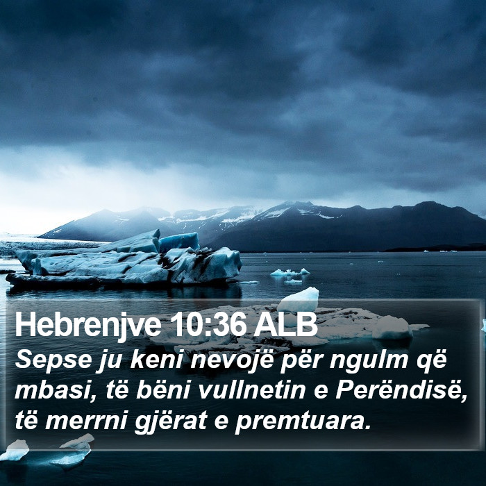 Hebrenjve 10:36 ALB Bible Study