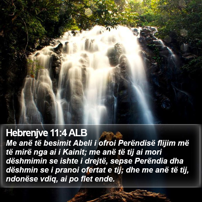 Hebrenjve 11:4 ALB Bible Study