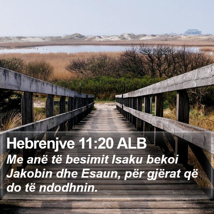 Hebrenjve 11:20 ALB Bible Study