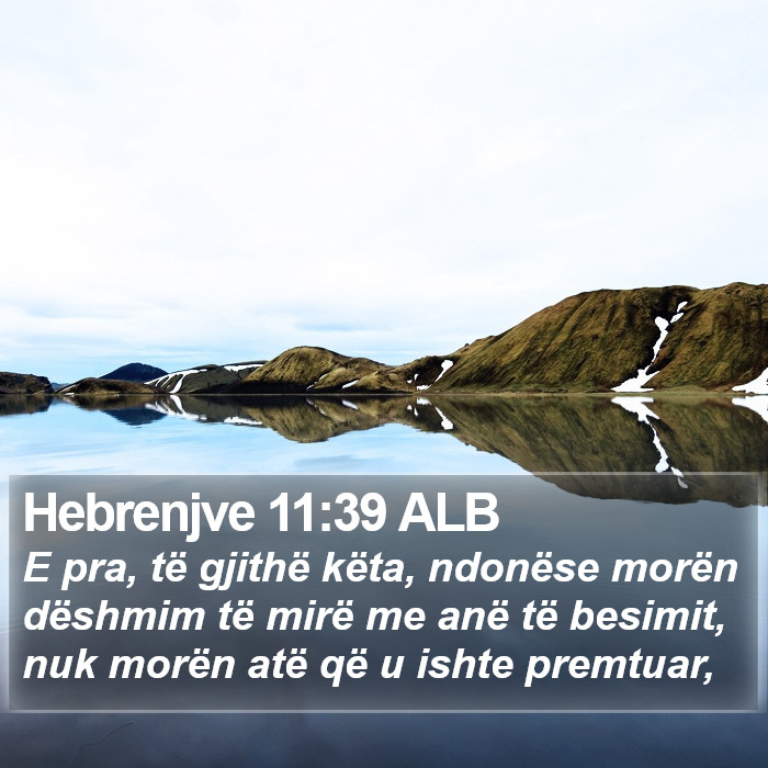 Hebrenjve 11:39 ALB Bible Study