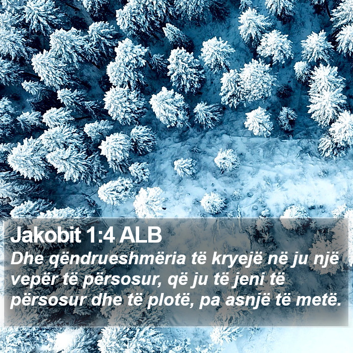 Jakobit 1:4 ALB Bible Study