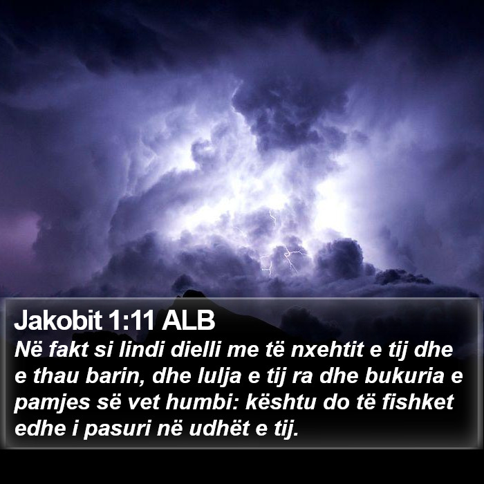 Jakobit 1:11 ALB Bible Study