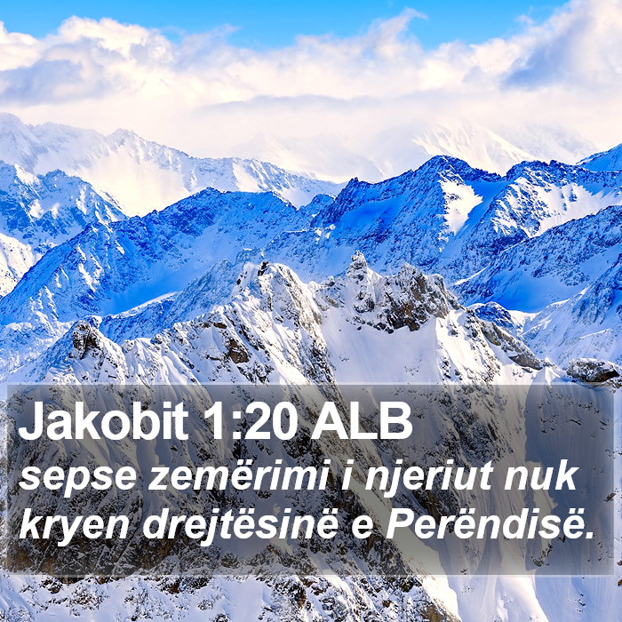 Jakobit 1:20 ALB Bible Study