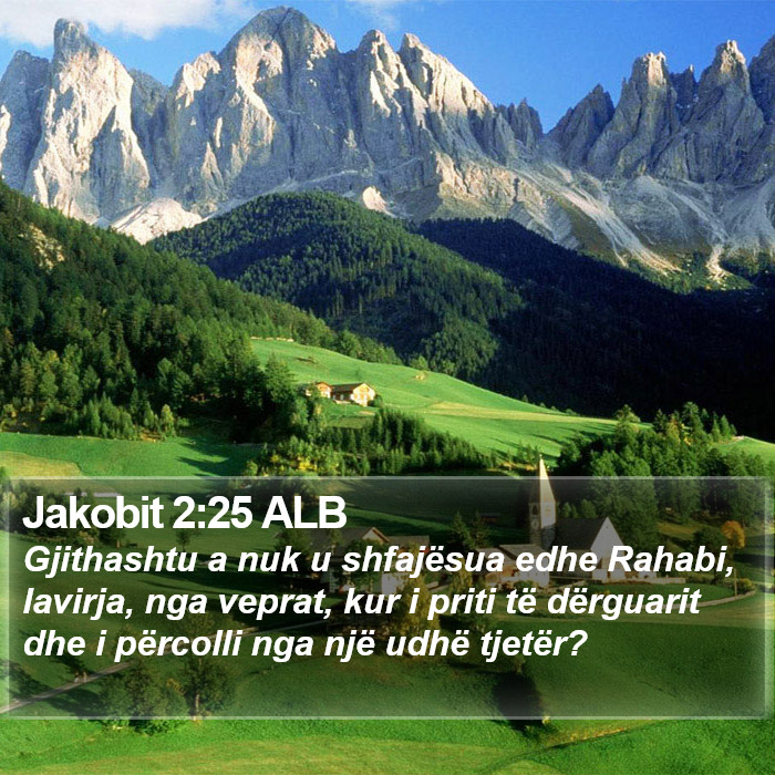 Jakobit 2:25 ALB Bible Study