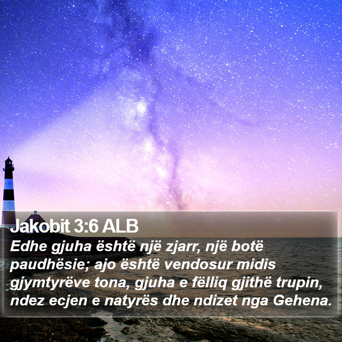 Jakobit 3:6 ALB Bible Study