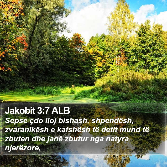 Jakobit 3:7 ALB Bible Study