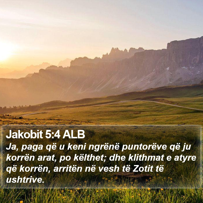 Jakobit 5:4 ALB Bible Study