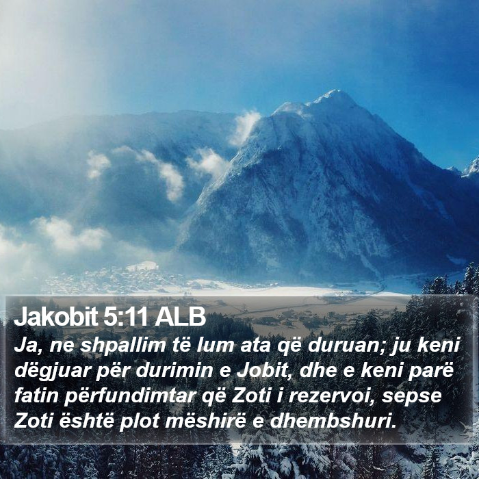 Jakobit 5:11 ALB Bible Study