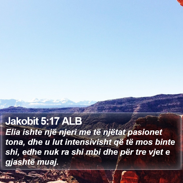 Jakobit 5:17 ALB Bible Study