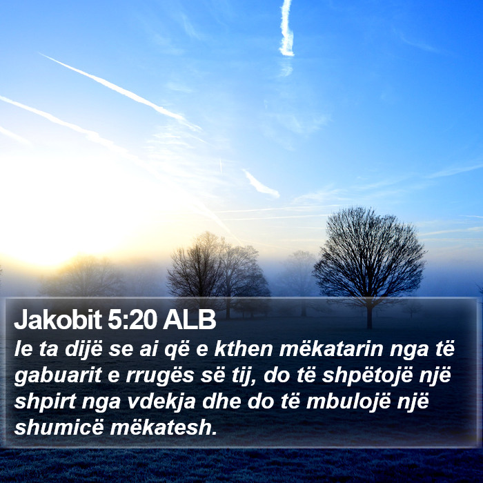 Jakobit 5:20 ALB Bible Study