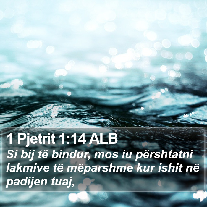 1 Pjetrit 1:14 ALB Bible Study