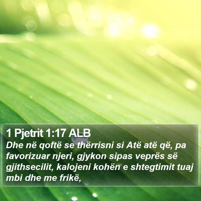 1 Pjetrit 1:17 ALB Bible Study