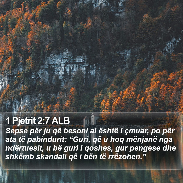 1 Pjetrit 2:7 ALB Bible Study