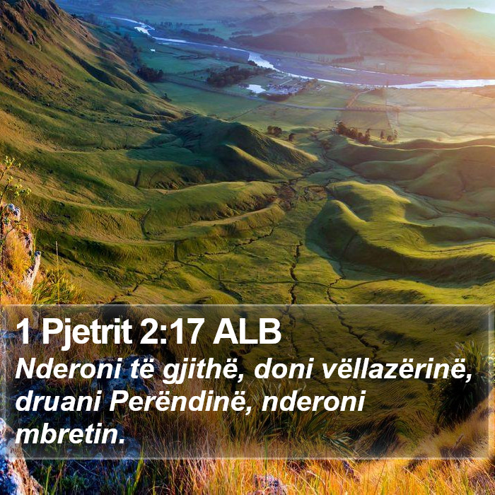 1 Pjetrit 2:17 ALB Bible Study