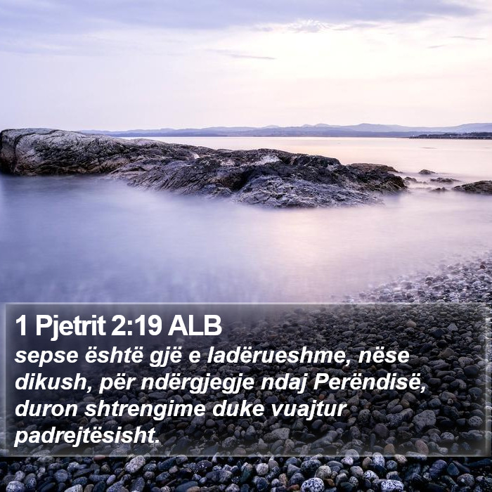 1 Pjetrit 2:19 ALB Bible Study