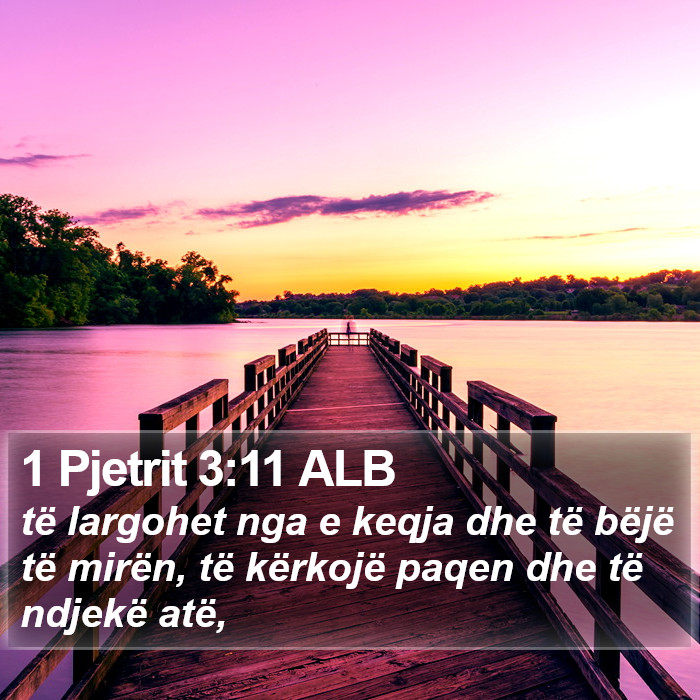1 Pjetrit 3:11 ALB Bible Study