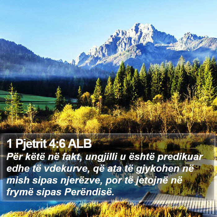 1 Pjetrit 4:6 ALB Bible Study