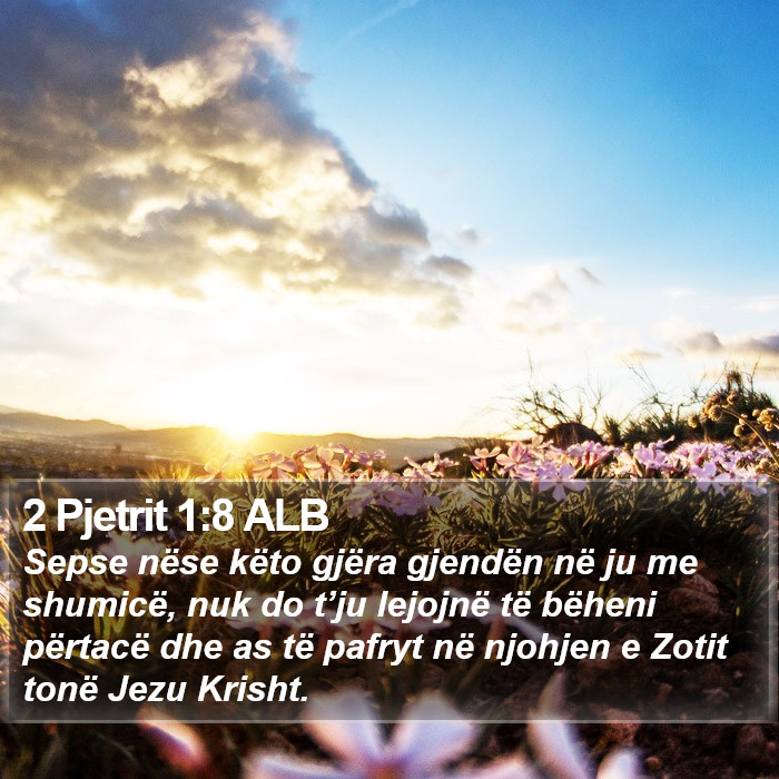 2 Pjetrit 1:8 ALB Bible Study